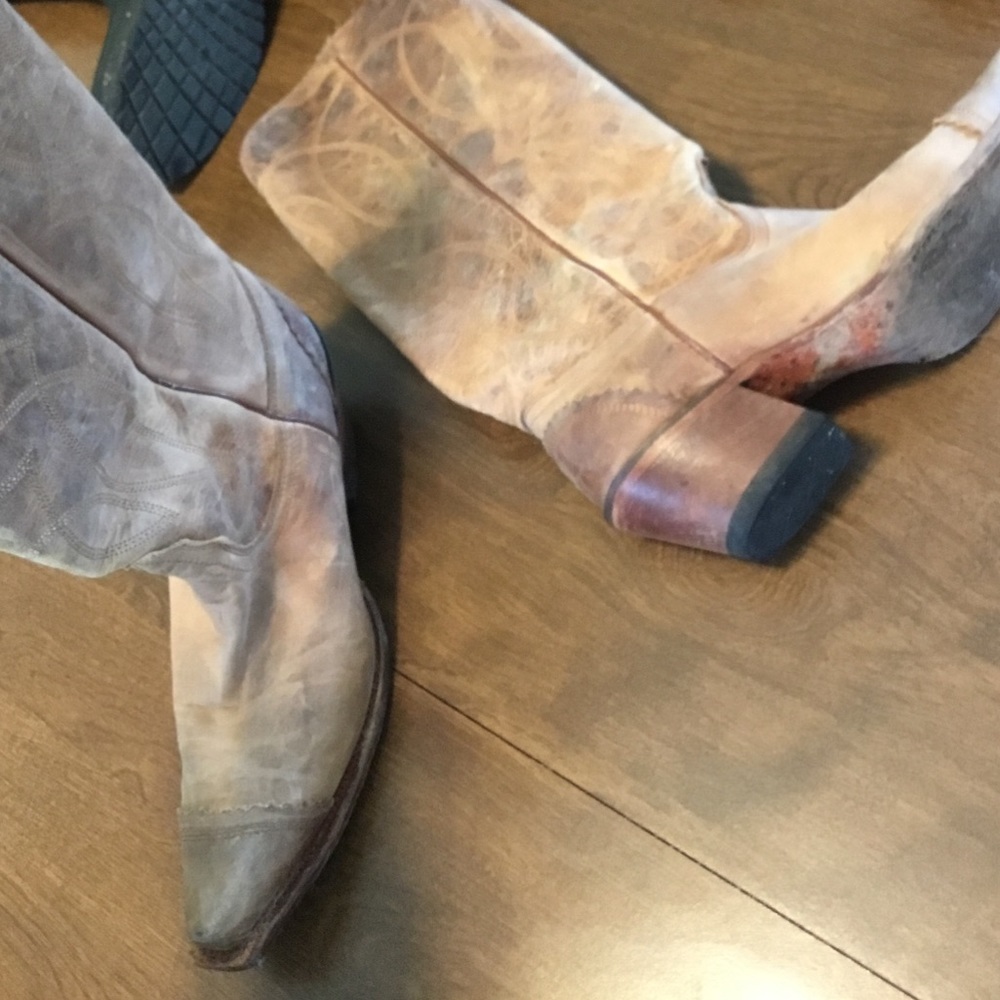 Tony Lama Goat leather cowgirl boots